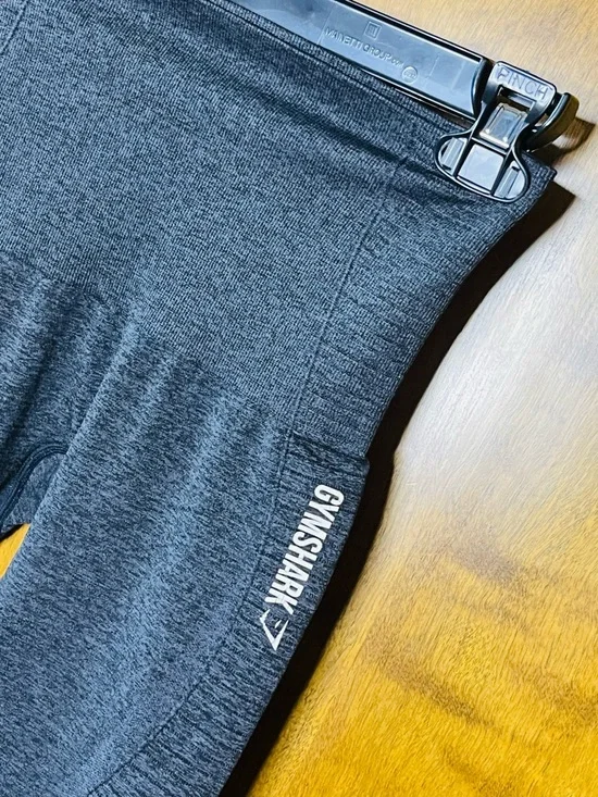 Gymshark Seamless Leggings Gray High Waisted Athletic XS (No Tag) - Picture 2 of 4